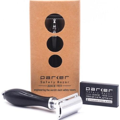 Parker Parker 111B Black Resin Handle Safety Razor Safety Razor