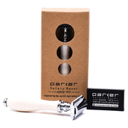 Parker Parker 111W White Resin Handle Safety Razor Safety Razor