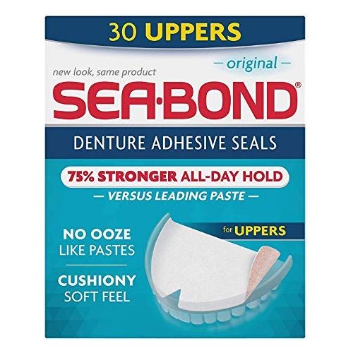 Sea Bond Uppers Original Denture Adhesive Wafers 30 Uppers