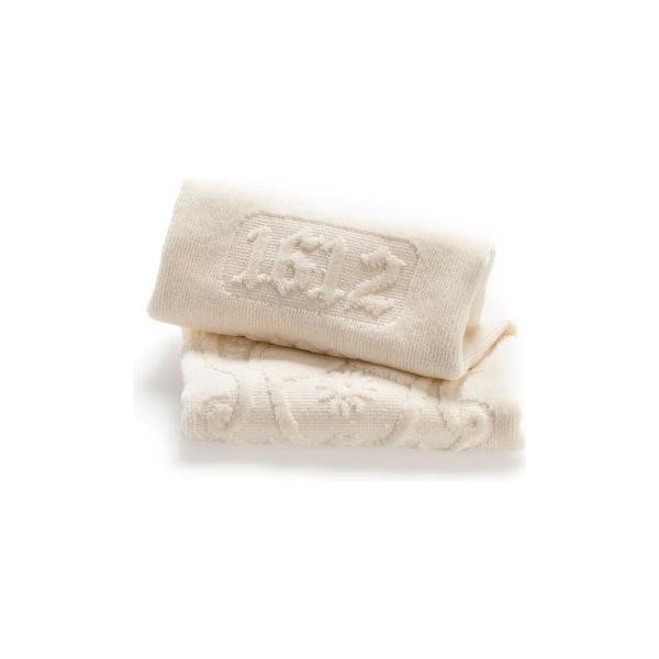 S.M. Novella Washcloth Ivory 100% Cotton
