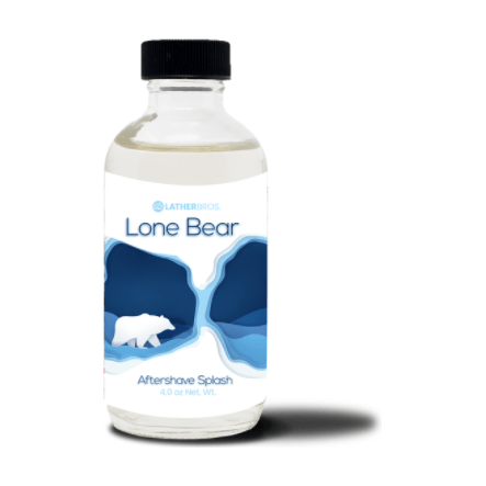 Lather Bros. Lone Bear Aftershave Splash 4 fl Oz