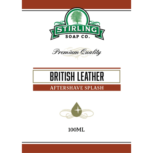 Stirling Soap Co. British Leather After Shave 100ml