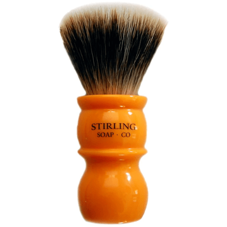 Stirling Soap Co Stirling Soap Co. Butterscotch Handle Fan Knot Badger Shaving Brush Shaving Brush Chocolate