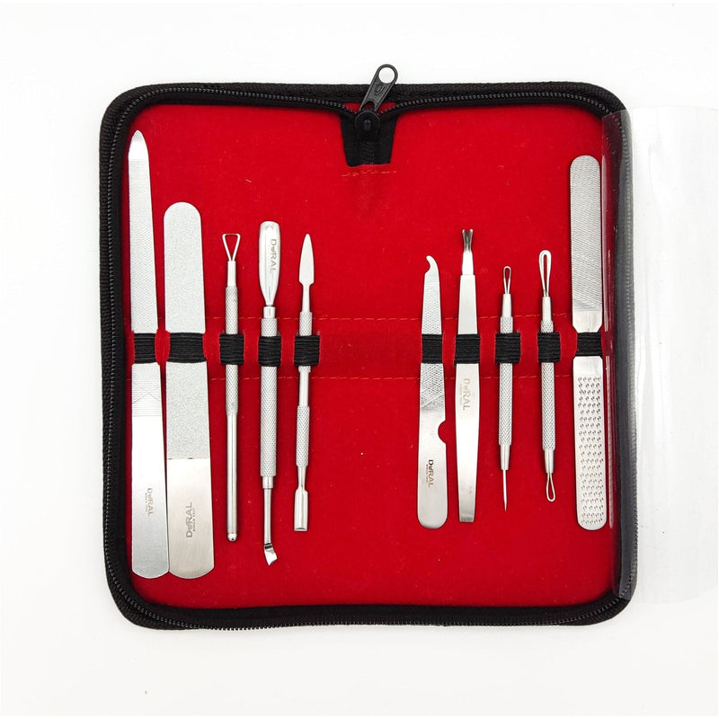 Dural Dural  Manicure/ Pedicure/Facial Complete Kit with Leather Case Stainless Steel (Grade A+) Manicure/Pedicure/Facial Kit