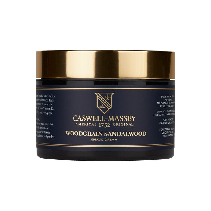 Caswell Massey Woodgrain Sandalwood Shave Cream 8 Oz. Jar