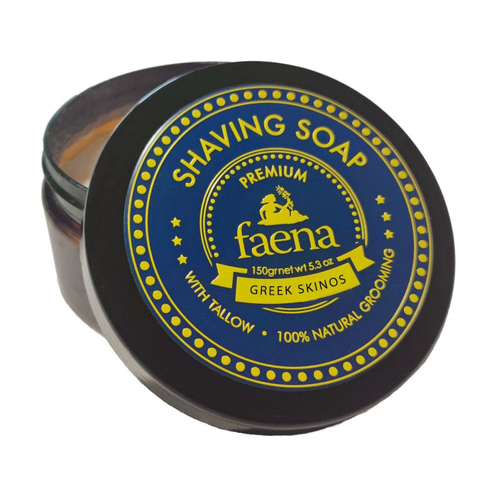 Faena Greek Skinos Shaving Soap With Tallow 150gr