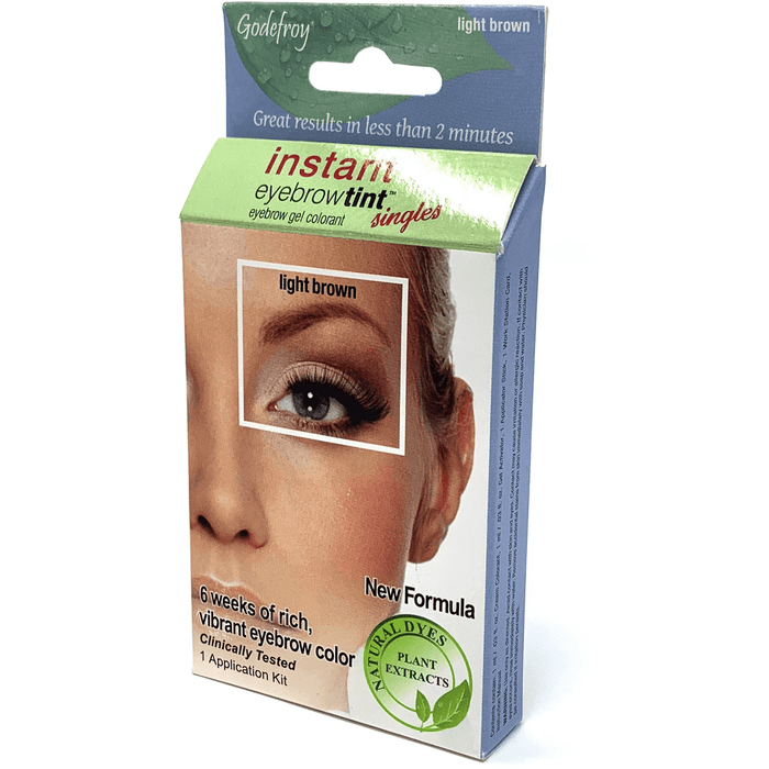 Godefroy Instant Eyebrow Tint Botanical Light Brown Single Application Kit