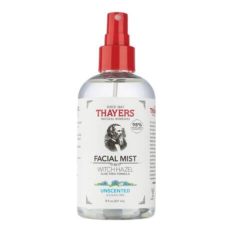Thayers Facial Mist Unscented Witch Hazel 8 oz