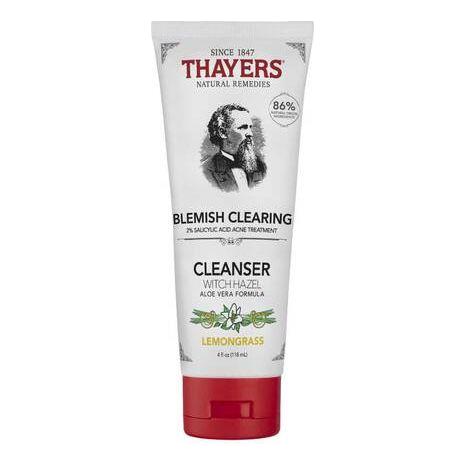 Thayers Thayers Blemish Clearing Cleanser Lemon Witch Hazel 4 oz Blemish Clearing Cleanser