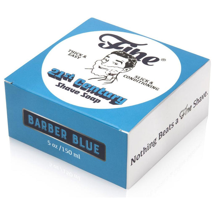 Fine Barber Blue 21st Century Shave Soap 5 oz