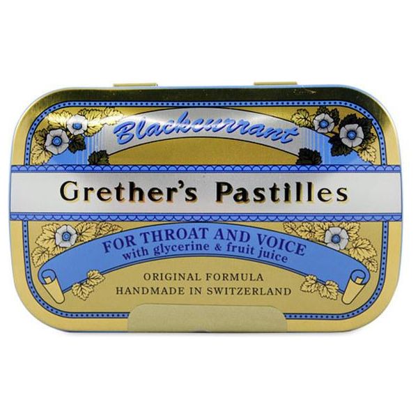 Grether's Pastilles Blackcurrant 2.12 Oz (24 Lozenges)