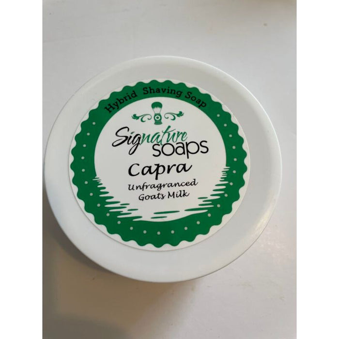 Signature Soaps Capra (Unfragranced) Hybrid Shaving Soap 6.34 Oz