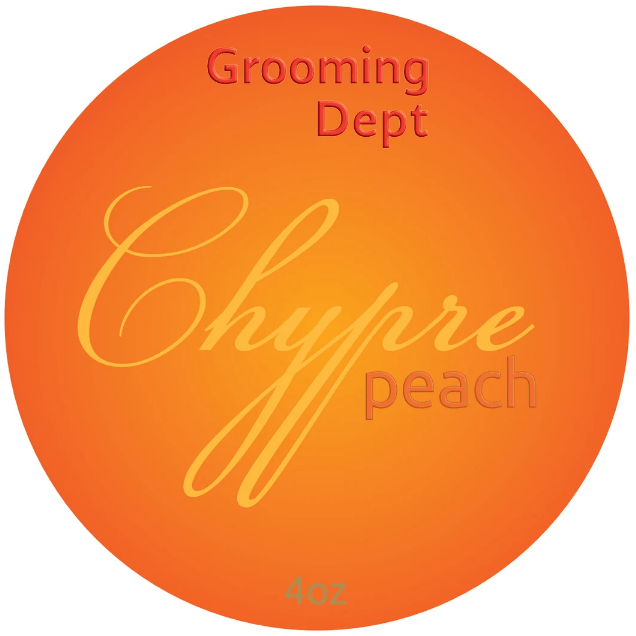 Grooming Dept Chypre Peach Kairos Tallow Shaving Soap 4 Oz