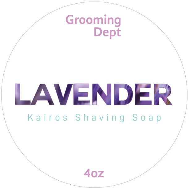 Grooming Dept Lavender Kairos Tallow Shaving Soap 4 Oz