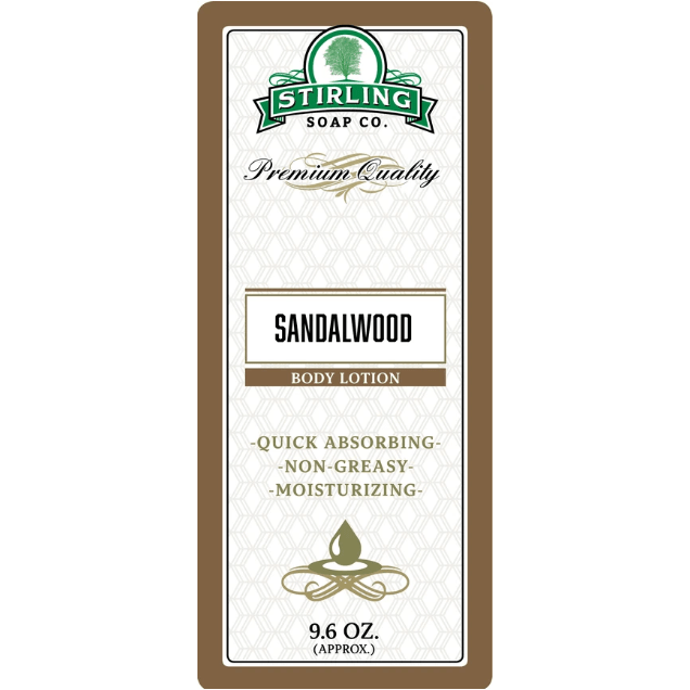 Stirling Soap Co. Sandalwood Lotion 9.6 Oz