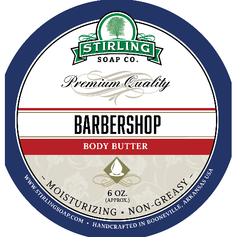 Stirling Soap Co. Barbershop Body Butter 6 Oz