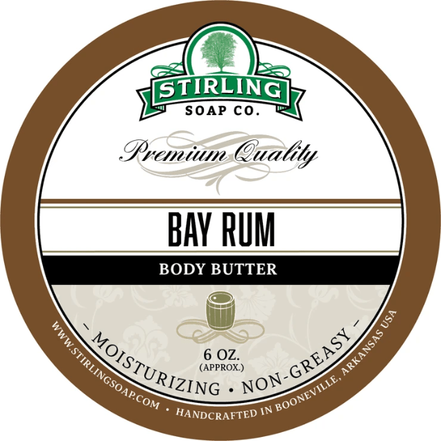 Stirling Soap Co. Bay Rum Body Butter 6 Oz