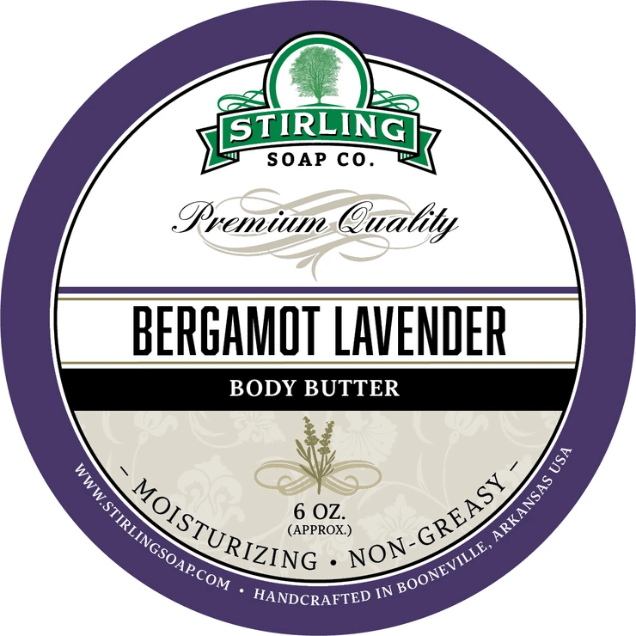Stirling Soap Co. Bergamot Lavender Body Butter 6 Oz