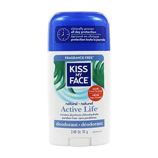 Kiss My Face Active Life Stick Deodorant Fragrance Free 2.48 oz
