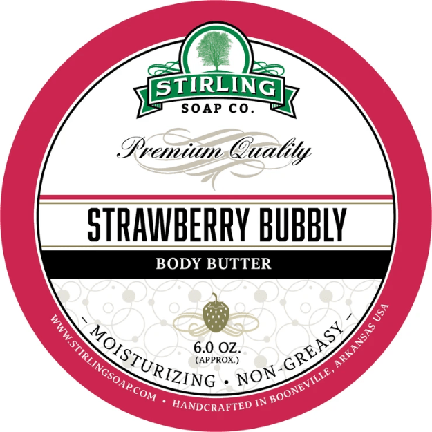 Stirling Soap Co. Strawberry Bubbly Body Butter 6 Oz