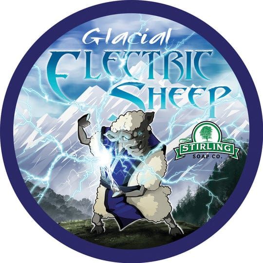 Stirling Soap Co. Electric Sheep Glacial Shave Soap Jar 5.8 oz