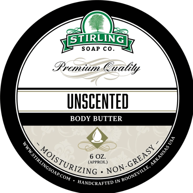 Stirling Soap Co. Unscented  Body Butter 6 Oz