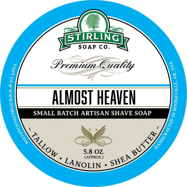 Stirling Soap Co Stirling Soap Co. Almost Heaven Shave Soap Jar 5.8 oz Shave Soap