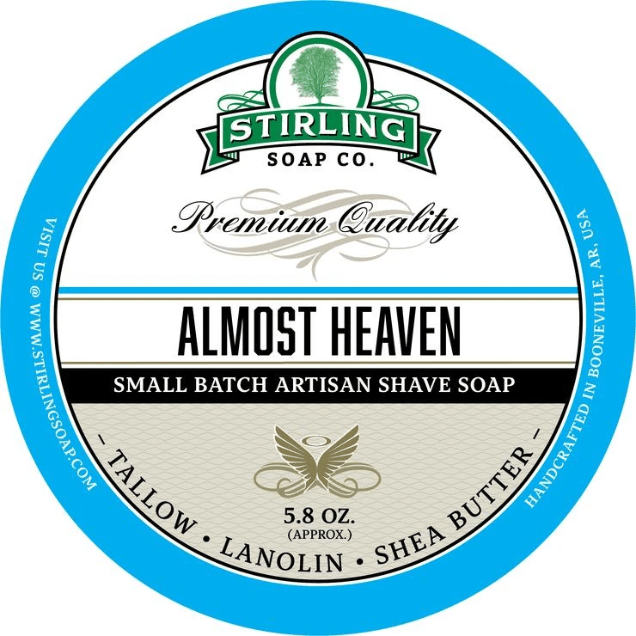 Stirling Soap Co. Almost Heaven Shave Soap Jar 5.8 oz
