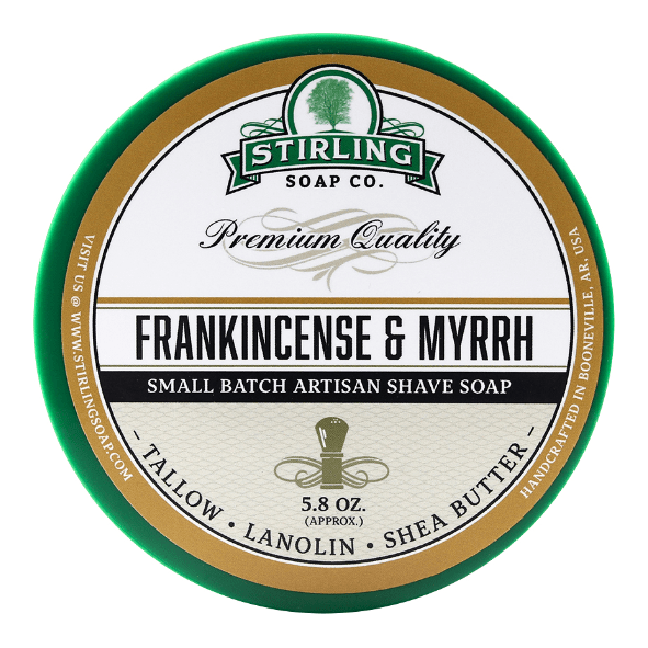 Stirling Soap Co. Frankincense Emyrrh Shave Soap Jar 5.8 oz