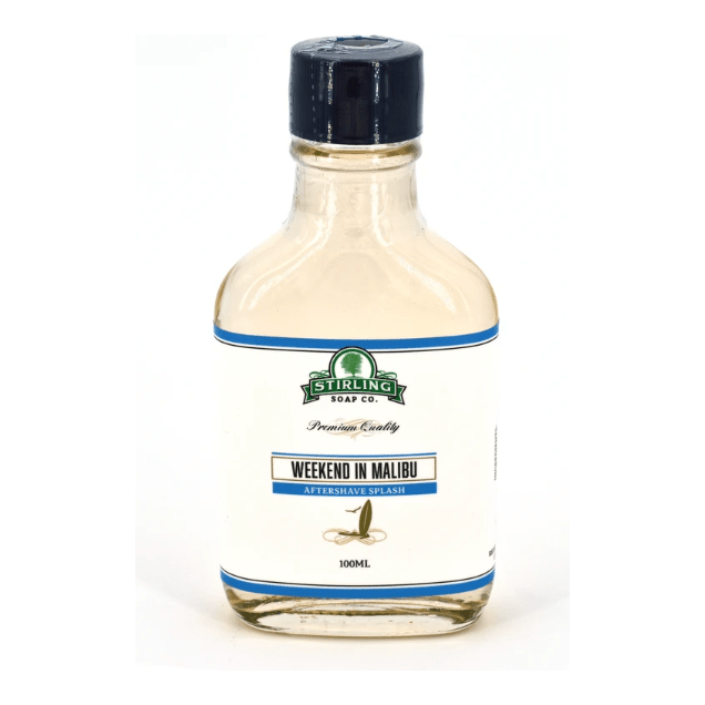 Stirling Soap Co Stirling Soap Co. Weekend in Malibu Shaving Collection Shaving Set Beige Aftershave Splash 3.3oz