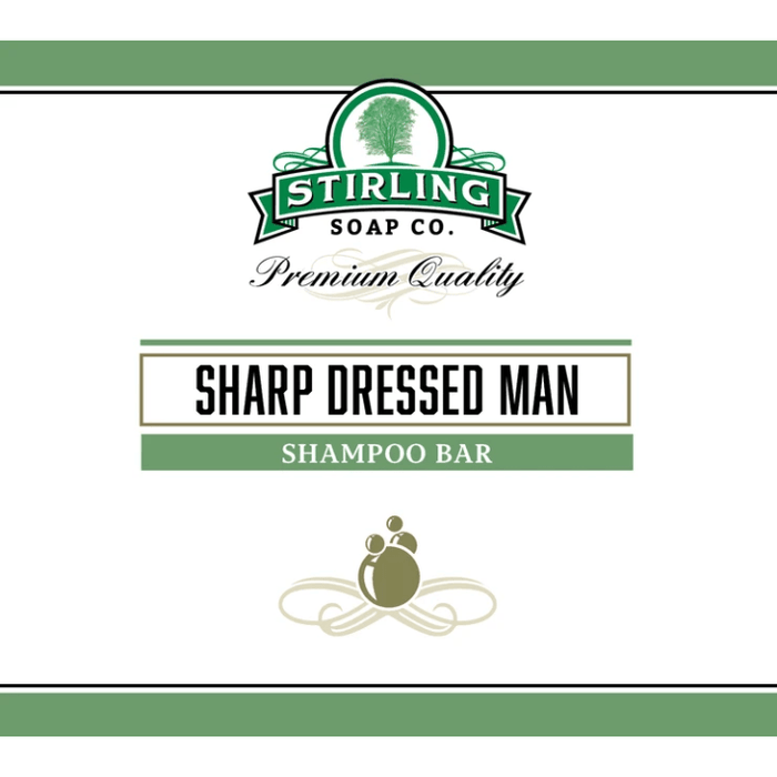 Stirling Soap Co. Sharp Dressed Man Shampoo Bar 3.8 Oz
