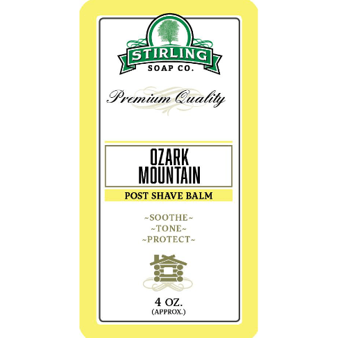 Stirling Soap Co. Ozark Mountain Post Shave Balm 4 Oz