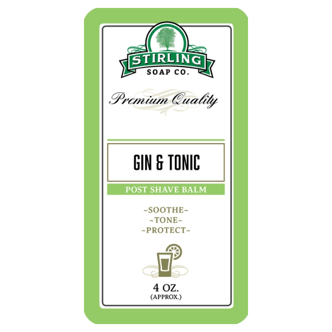 Stirling Soap Co. Gin & Tonic Post Shave Balm 4 Oz