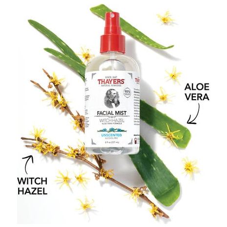 Thayers Facial Mist Unscented Witch Hazel 8 oz