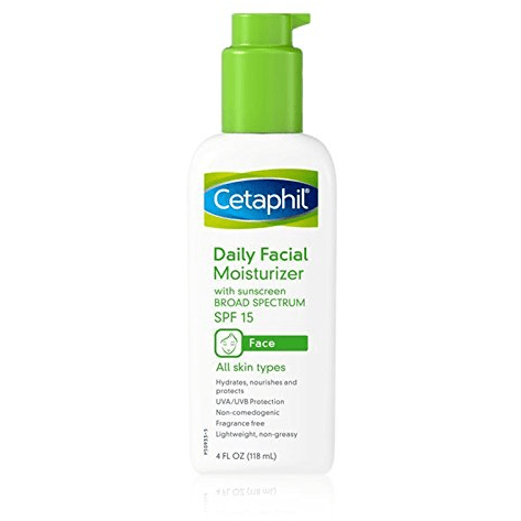 Cetaphil Fragrance Free Daily Facial Moisturizer SPF 15 4oz