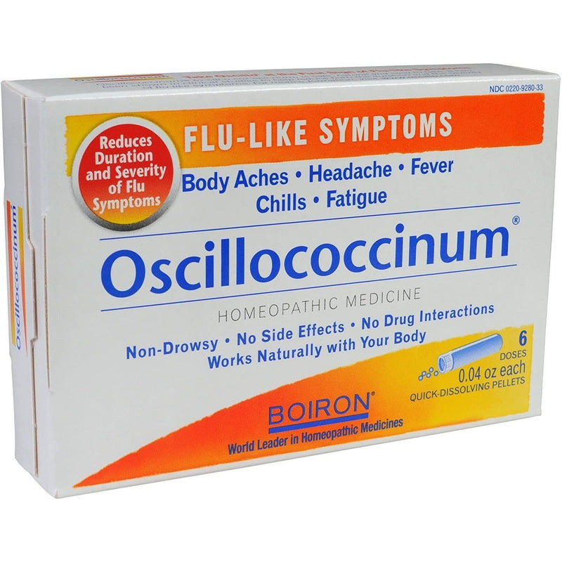 Boiron Boiron Oscillococcinum Flu-Like Symptom Relief 6 Ct Flu Symptom Relief Light Gray