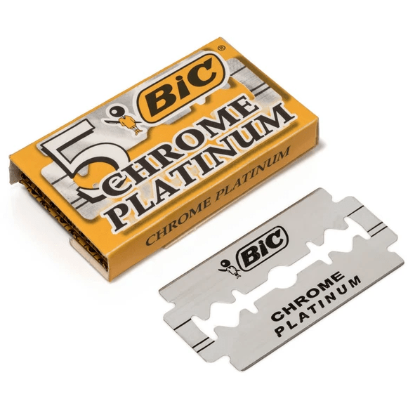 Bic Chrome Platinum Double Edge Razor Blades - 5 Pack
