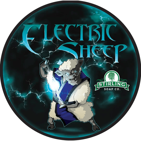 Stirling Soap Co. Electric Sheep Shave Soap Jar 5.8 oz