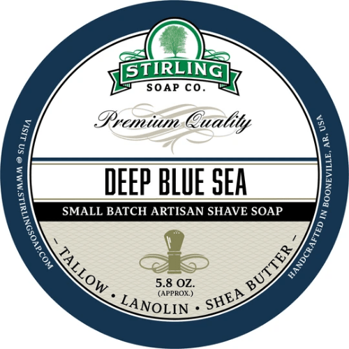 Stirling Soap Co Stirling Soap Co. Deep Blue Sea Shaving Collection Shaving Set