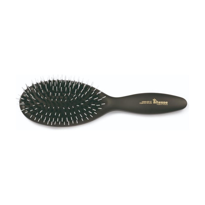 Altesse Hairbrush with Air Cushion and 100% Wild Boar Bristles REF 8911, 11 Rows