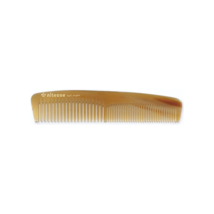 Altesse Handmade Double-Tooth Horn Detangling Comb REF: 11304
