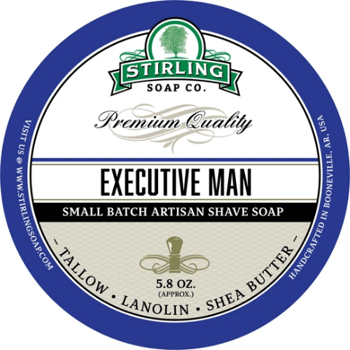 Stirling Soap Co. Executive Man Shave Soap Jar 5.8 oz