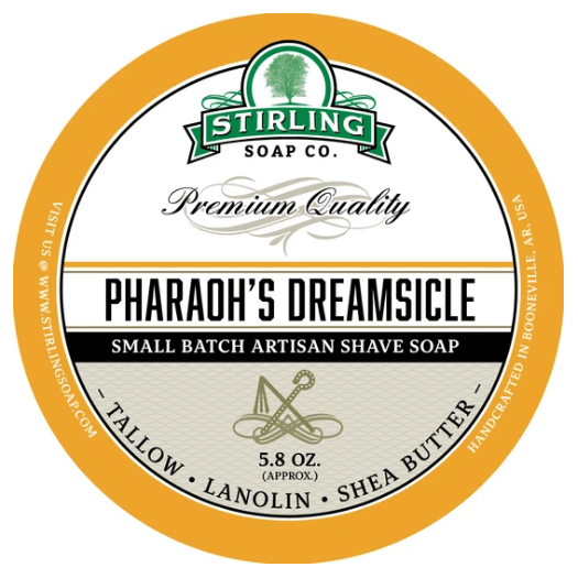 Stirling Soap Co. Pharaoh'S Dreamsicle Shave Soap Jar 5.8 oz