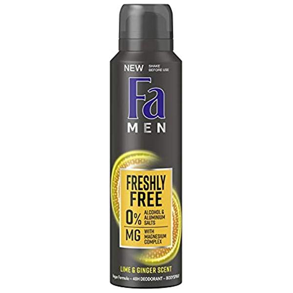 Fa Deodorant Spray with Lime and Ginger Scent for Men - 150 ml