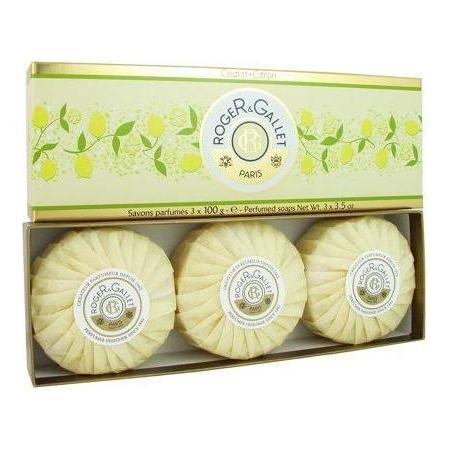 Roger & Gallet Roger & Gallet Cedrat Citron Perfumed Soap Coffret 3x100g Perfumed Soap Pale Goldenrod