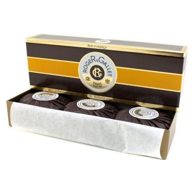 Roger & Gallet Roger & Gallet Bois d'Orange Gentle Perfumed Bar Soaps 3 x 3.5 oz Bar Soap Light Gray