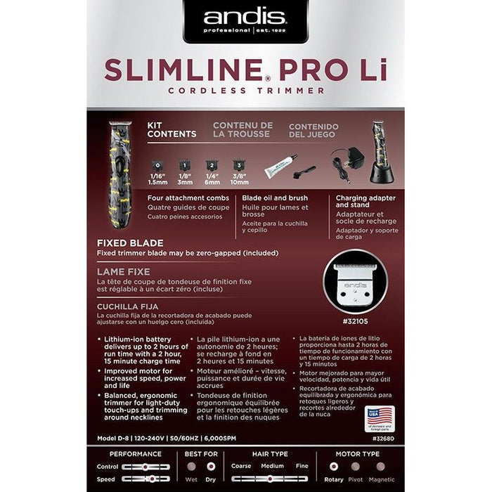 Andis Slimline Pro Li T-Blade Trimmer - Andis Nation