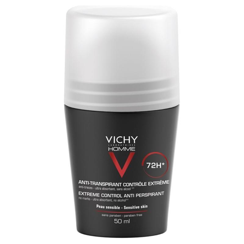 Vichy Vichy Homme 72 Hour Roll-on Deodorant For Sensitive Skin 50 Ml Deodorant