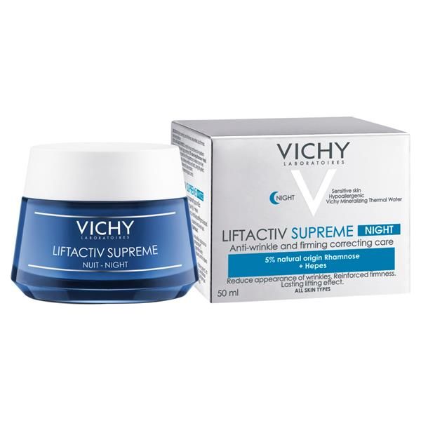 Vichy LiftActiv Night Anti-Wrinkle & Firming Care Cream - 1.69 fl oz jar