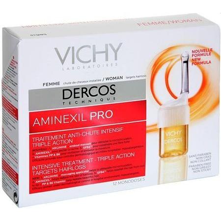 Vichy Vichy Dercos Aminexil Pro Hair Loss Treatment for Women 18 monodoses Hair Loss Treatment Light Gray